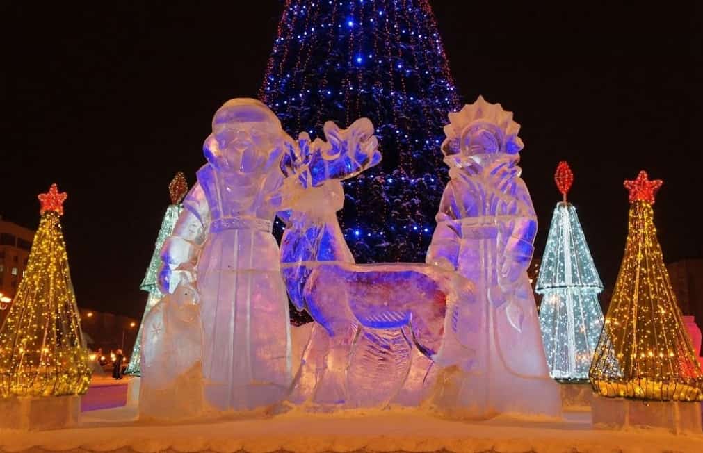 Стәрлебаш районы Ибраҡай ауылы Яңы йыл ҡаршыларға әҙер