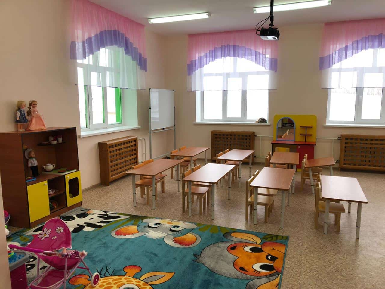 Туймазы районында балалар баҡсаһында төҙөлөш эштәре тамамланды
