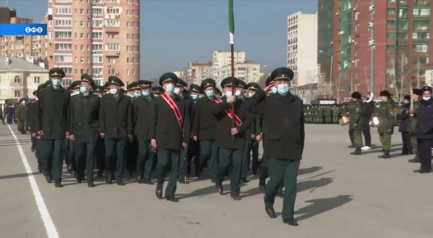 Бөйөк Ватан һуғышында Еңеүҙең 76 йыллығына арналған парадтың тәүге репетицияһы