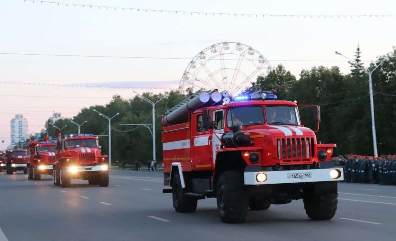 Башҡортостанда Өфө, Стәрлетамаҡ, Ишембай, Салауат ҡалаларында янғынға ҡаршы дәүләт хеҙмәттәре бар