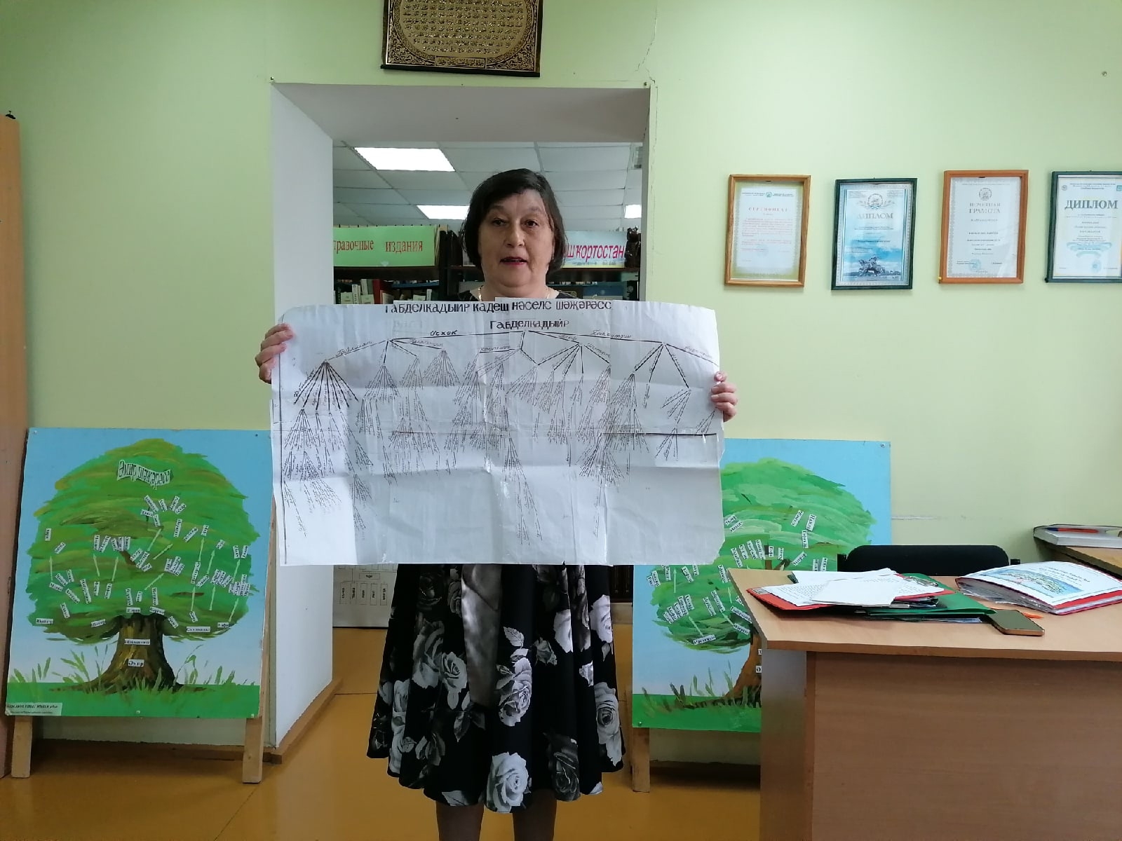 Балтас китапханасылары уҡыусыларына “Шәжәрә ағасы”н төҙөүҙә ярҙам итәсәк
