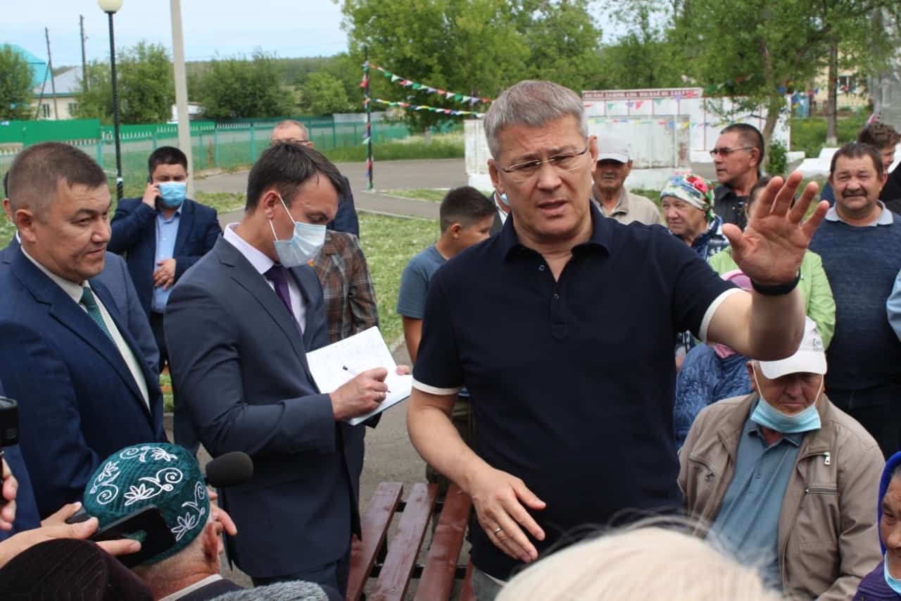 Башҡортостан Башлығы бөгөн Мәсетле районы Мөслим ауылында булды