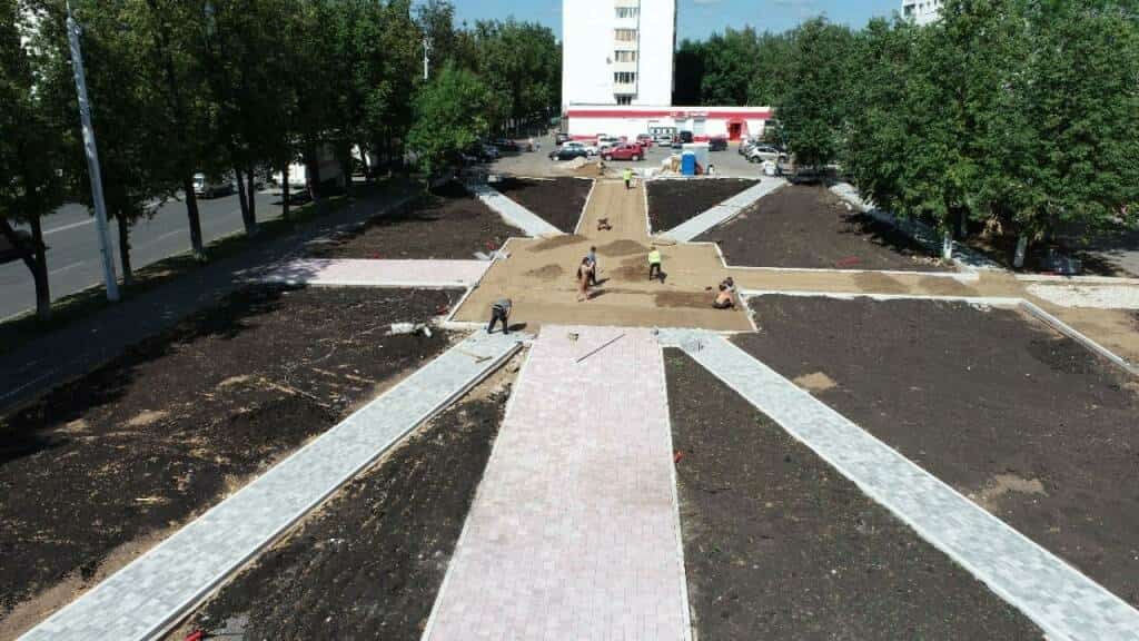 Өфөнөң Октябрь районында яңы сквер барлыҡҡа килә