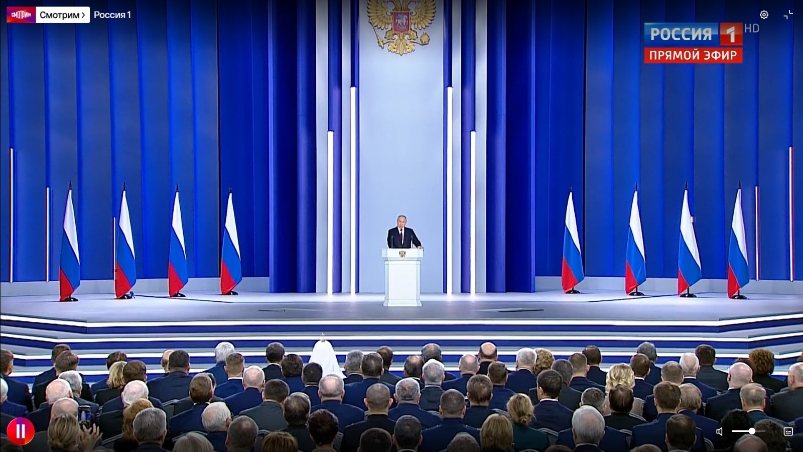 Бөгөн Рәсәй Президенты Владимир Путин Федераль Йыйылыш алдында сығыш яһаны