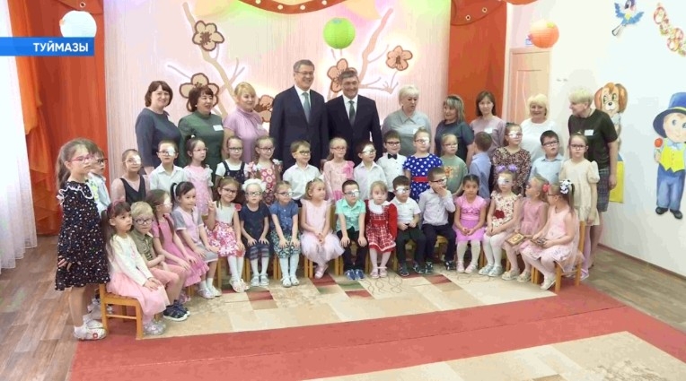 Радий Хәбиров Туймазы ҡалаһына эш сәфәре барышында 7-cе балалар баҡсаһында булды