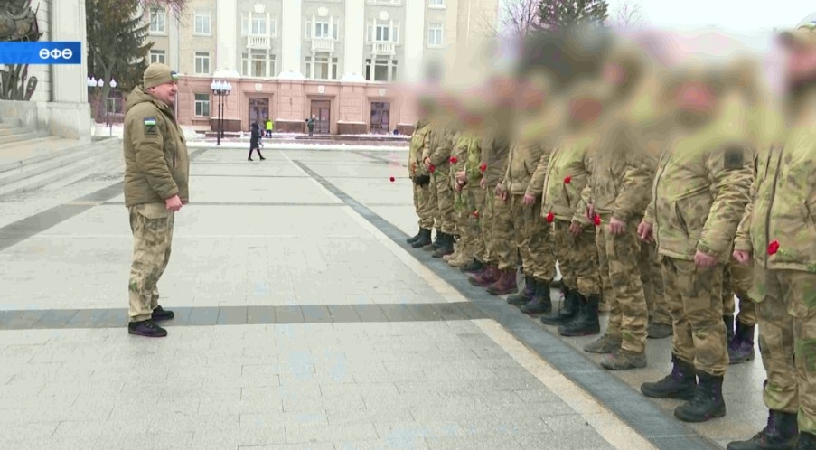 Миңлеғәле Шайморатов исемендәге ирекле батальон яугирҙары бөгөн ялға ҡайтты