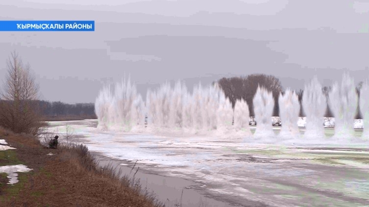 Яҙғы ташҡынға әҙерлек сиктәрендә йылғаларҙа боҙ шартлатыла
