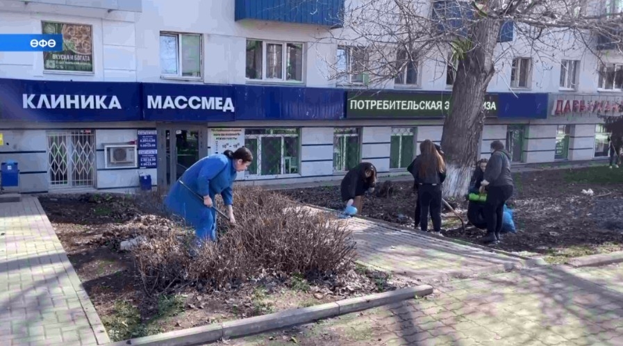 Өфөлә урамдарҙы һәм ихаталарҙы төҙөкләндереү һәм санитар таҙартыу буйынса комплекслы эштәр башланды