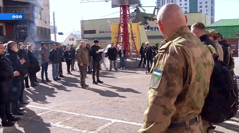 Александр Доставалов исемендәге ирекле башҡорт батальон яугирҙары кире алғы һыҙыҡҡа юлға сыҡты