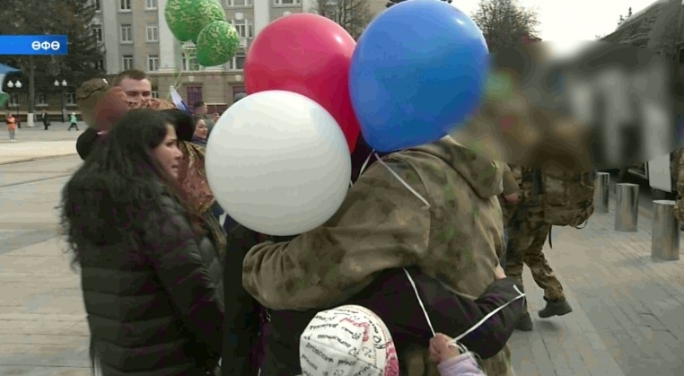 Махсус хәрби операция биләмәһенән бер төркөм ир-егеттәр ялға ҡайтты