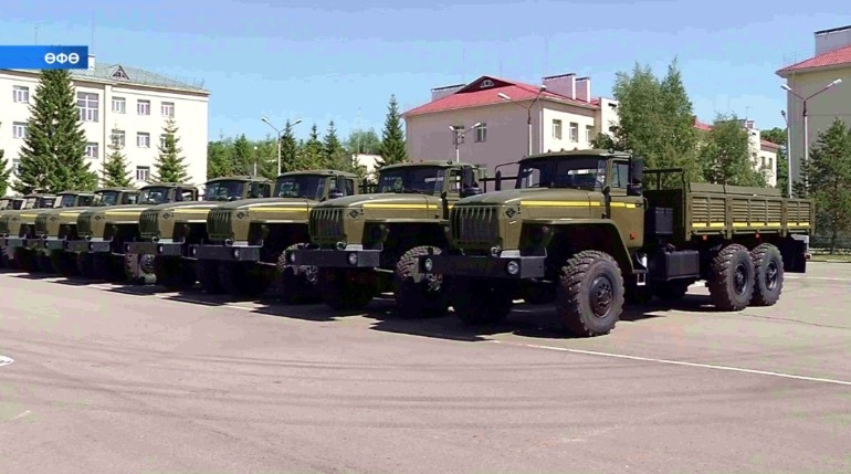 Башҡортостан яугирҙары өр-яңы Урал автомобилдәре менән тәьмин ителде