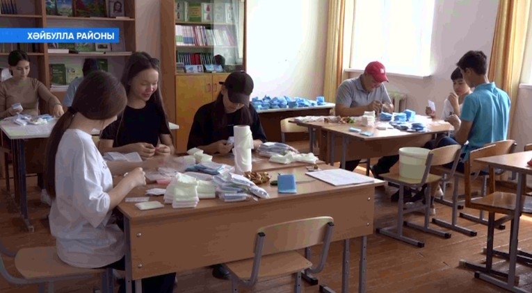 Хәйбулла районы ирекмәндәре яугирҙарға ҡоро душты алыштырыусы дымлы салфеткалар оҙатасаҡ