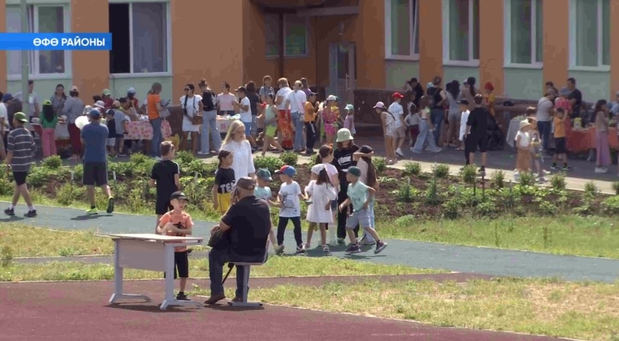 Өфө районы Жуков ауылының «Уңыш мәктәбе» бөгөн балалар һабантуйы ойошторҙо