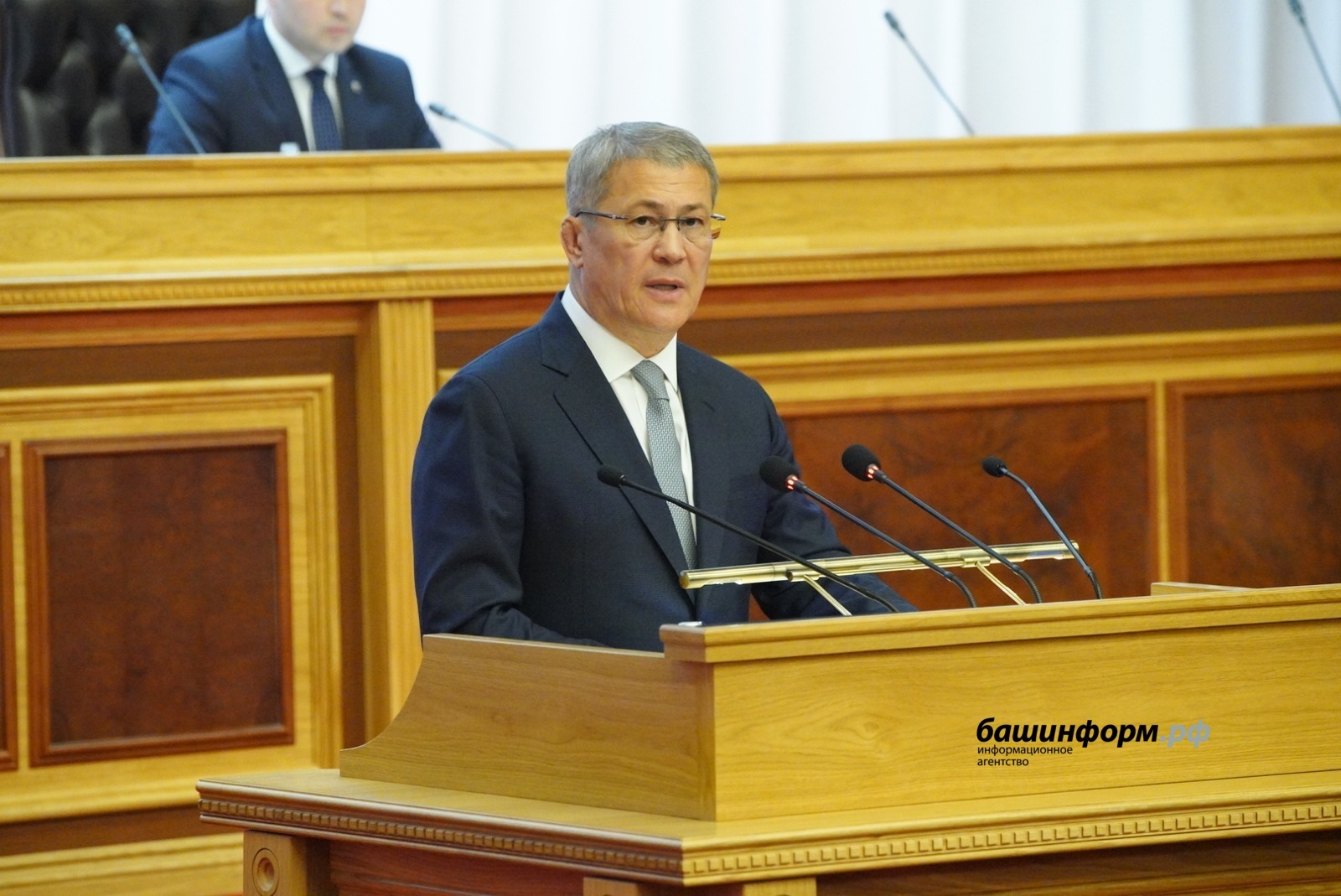 Радий Хәбиров бөгөн “Берҙәм Рәсәй” партияһы төбәк бүлексәһе конференцияһында сығыш яһаны