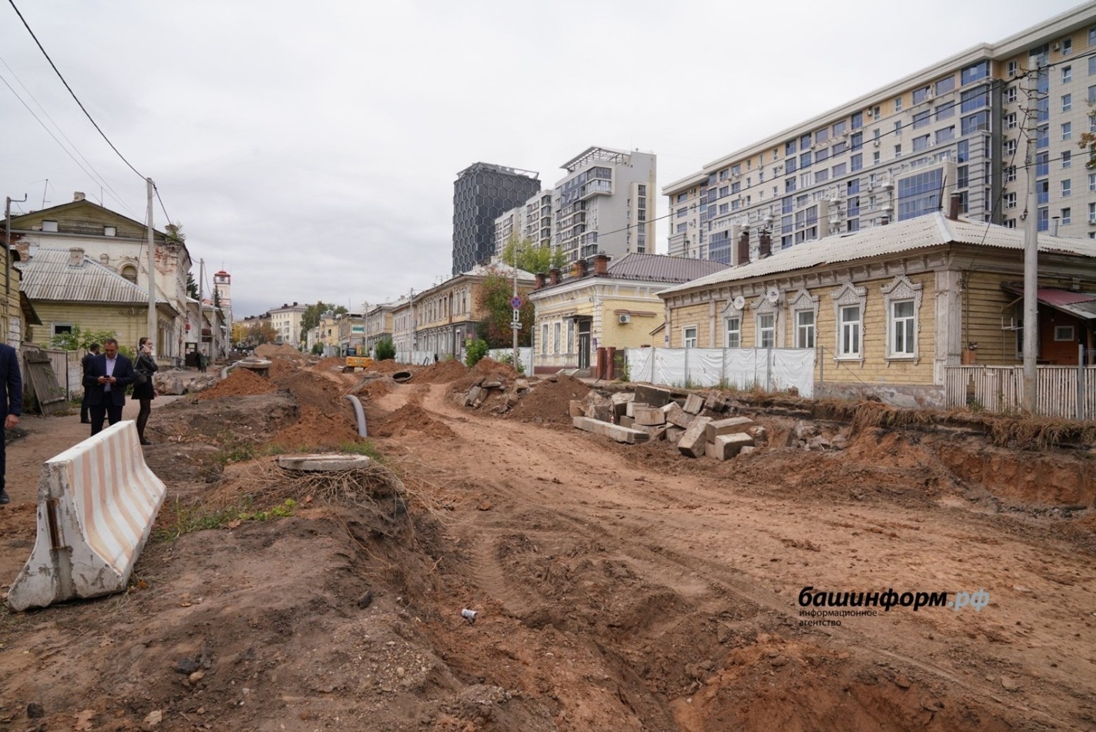 Өфөлә Октябрь революцияһы урамында ремонт дауам итә