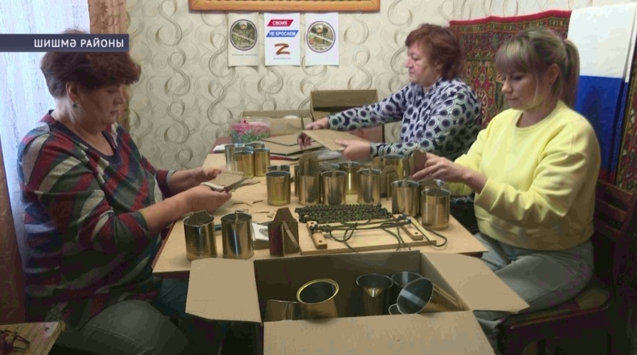Шишмә районы ирекмәндәре тиҫтәләгән окоп шәмдәре эшләп алғы һыҙыҡҡа ебәргән