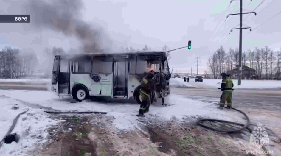 Бөгөн көндөҙ Бөрө ҡалаһында «ПАЗ» маршрут автобусы яна