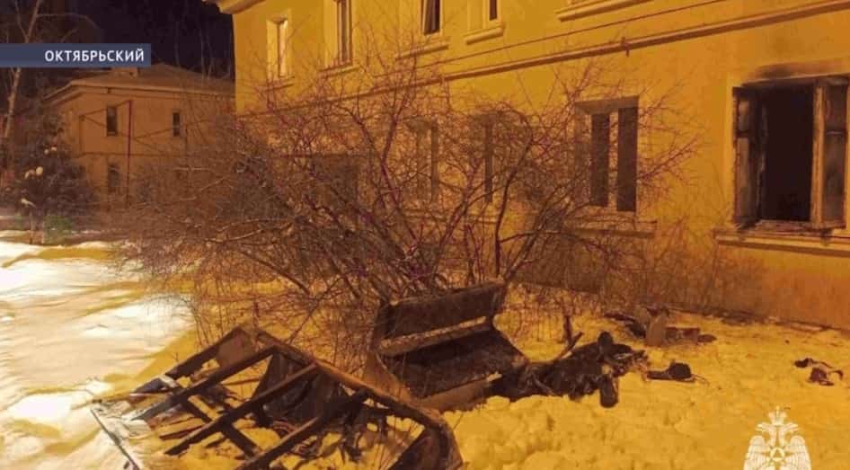 Октябрьский ҡалаһында күп фатирлы йортта сыҡҡан янғында бер кешенең ғүмер өҙөлгән