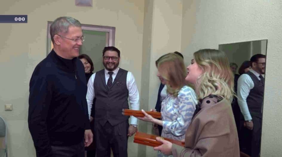Радий Хәбиров Заһир Исмәғилев исемендәге Өфө дәүләт сәнғәт институтында булды