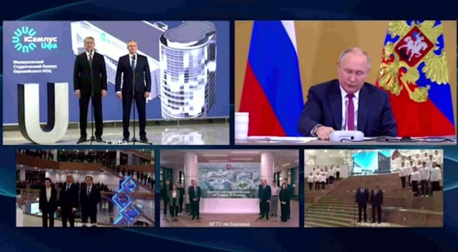 Радий Хәбиров Владимир Путинға студенттар кампусының тәүге бинаһы менән таныштырҙы