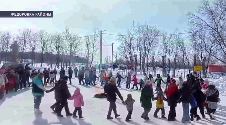 Федоровка районы Бала Сытырман ауылында ҡышты оҙатыу байрамы үтте