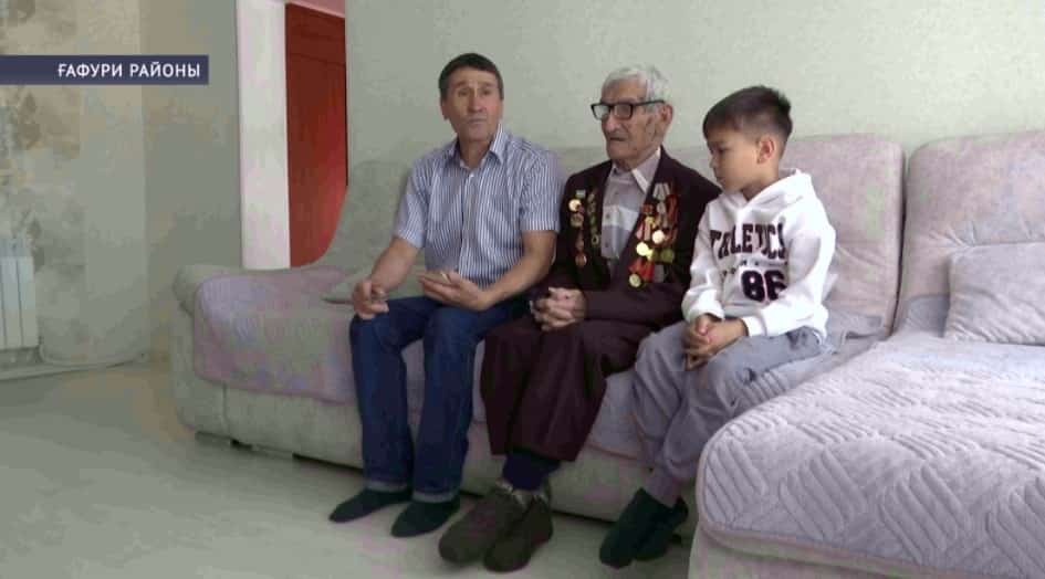 Ғафури районында йәшәүсе Бөйөк Ватан һуғышы ветераны 100 йыллыҡ юбилейын билдәләгән