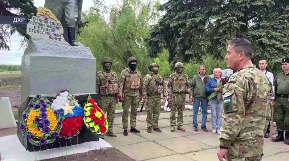 Махсус хәрби операция биләмәһендә яугирҙар Еңеү көнөн билдәләй