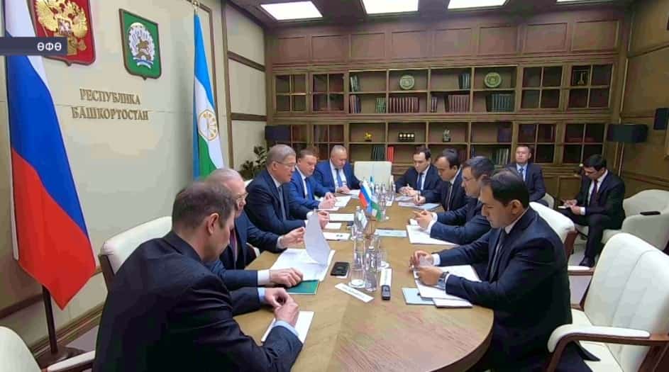 Радий Хәбиров Үзбәкстандың энергетика министры етәкселегендәге рәсмии делегация менән осрашты