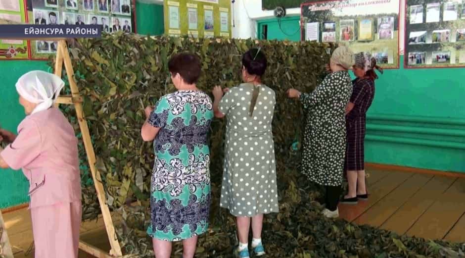 Ейәнсура районы Үтәғол ауылында йәшәүсе халыҡ яугирҙарға ярҙам әҙерләй