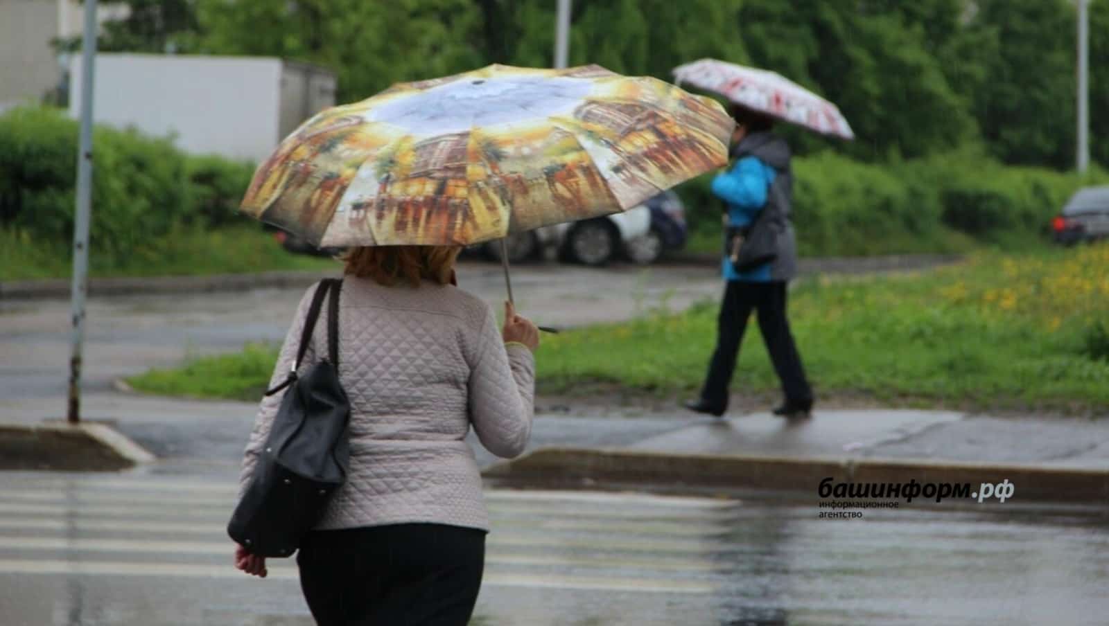 Бөгөн һәм иртәгә республикала урыны менән ҡойма ямғыр яуыуы көтөлә