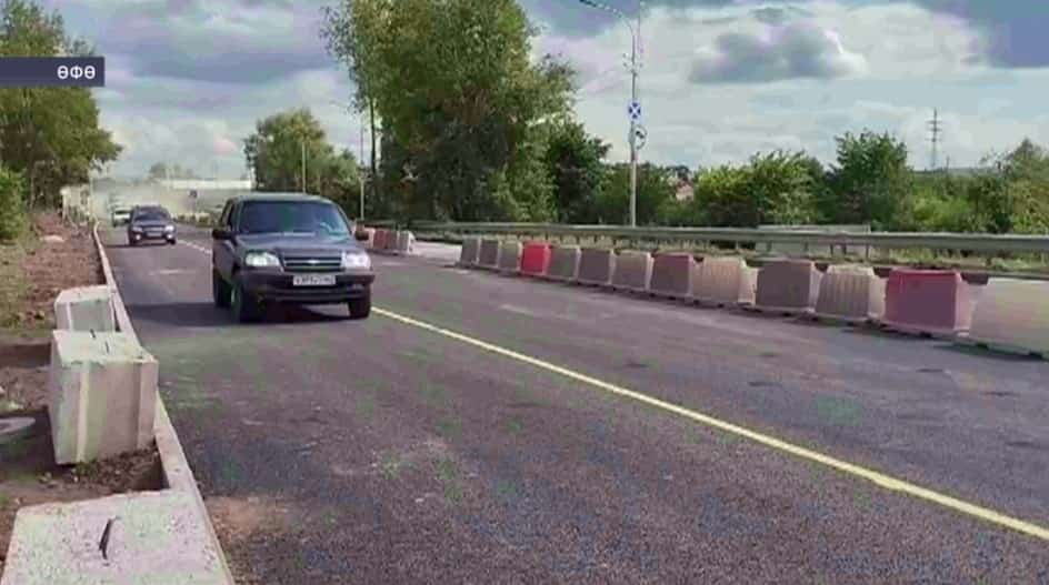 Шаҡша күперенең яртыһы буйлап автотранспорт хәрәкәте тергеҙелде