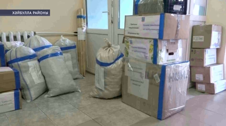 Хәйбулла районы халҡы Донбасҡа сираттағы гуманитар ярҙам ебәрҙе