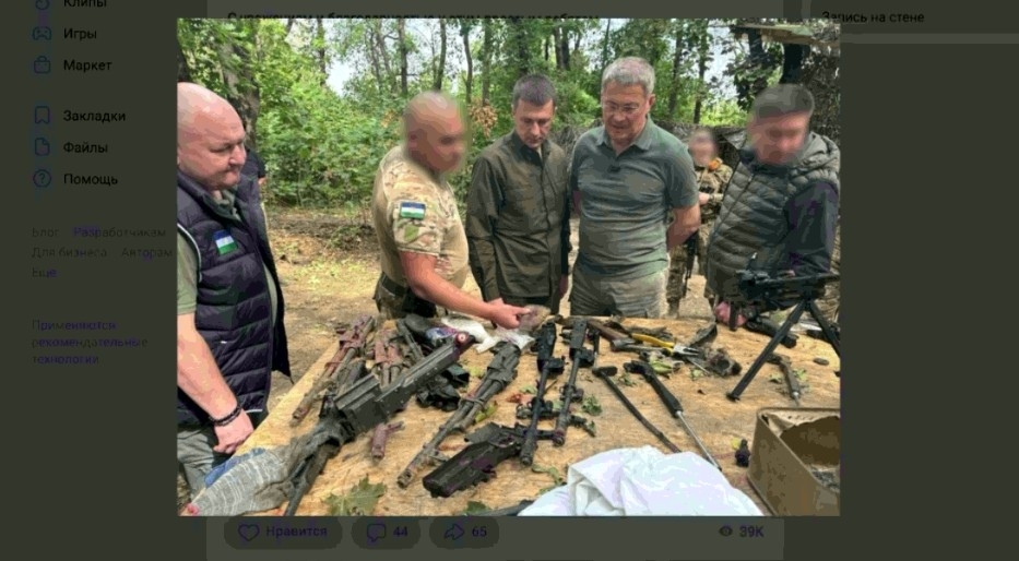 Радий Хәбиров республика яугирҙары менән осрашыу өсөн махсус хәрби операция биләмәһенә килде