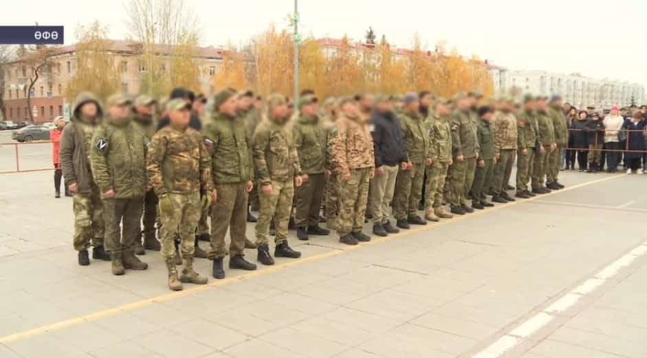 Махсус хәрби операцияла ҡатнашҡан бер төркөм яугирҙар ҡыҫҡа ваҡытлы ялдан һуң алғы һыҙыҡҡа юлланды