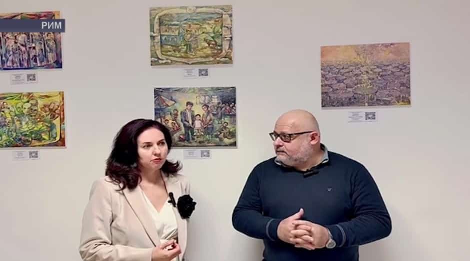 Италияның баш ҡалаһында Раушания Бәҙретдинованың шәхси күргәҙмәһе үтте