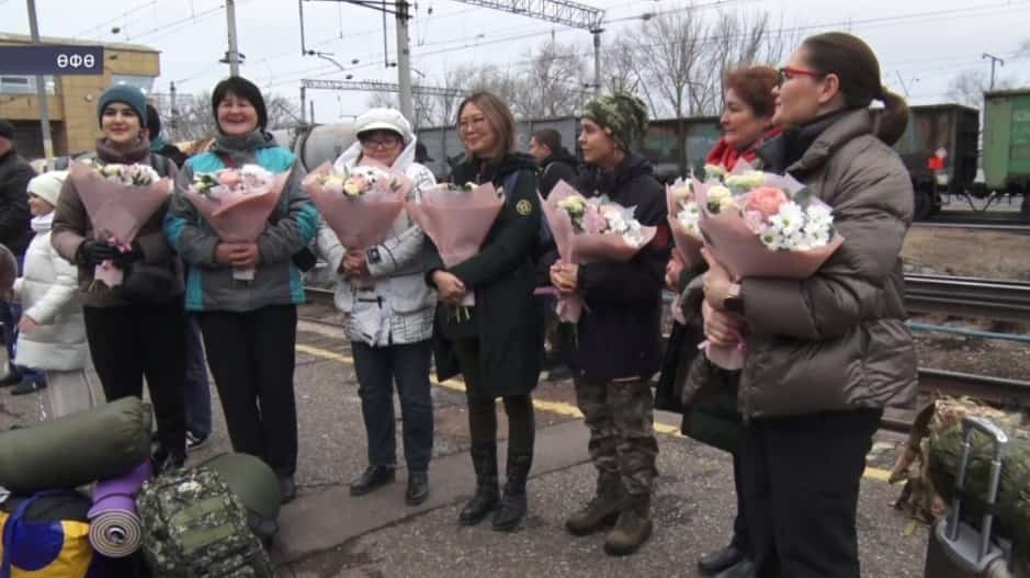 Тәүге ҡатын-ҡыҙ ирекмәндәр отряды Луганск халыҡ республикаһынан Башҡортостанға ҡайтты