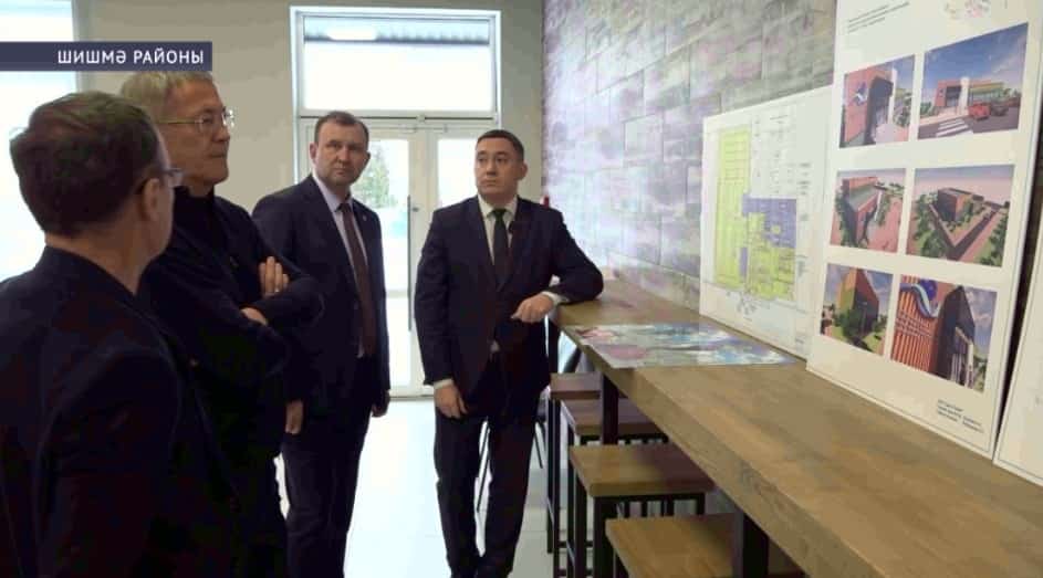 Радий Хәбиров «Патриот» хәрби-илһөйәрлек паркында бассейн төҙөлөшө проекты менән танышты