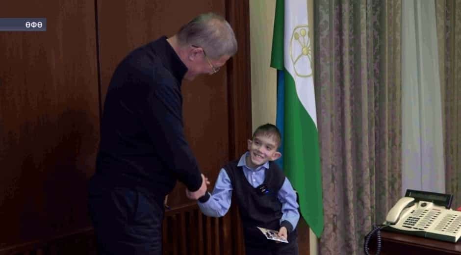 Радий Хәбиров Салауат районы Мөрсәлим ауылынан Максим Шаһиморатовтың хыялын тормошҡа ашырҙы