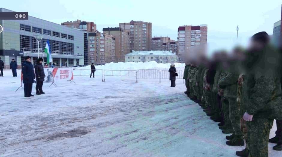 Мобилизацияланыусылар кире яуға ҡуҙғалды