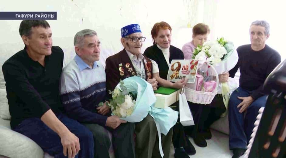 Ғафури районынан Ғәбдрәхим Садиҡов 101 йәшлек юбилейын билдәләне