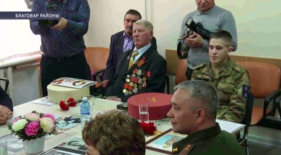 Бөйөк Ватан һуғышы ветераны Николай Ключниковҡа орден планкаһы тапшырылды