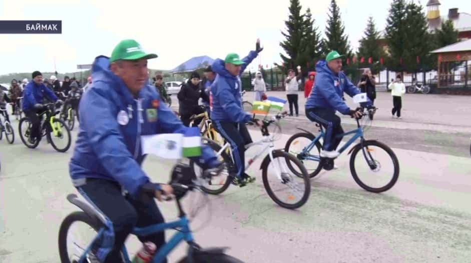 Бөйөк Еңеүҙең 80 йыллығына арналған «Баймаҡ-Өфө» велосәйәхәте дауам итә