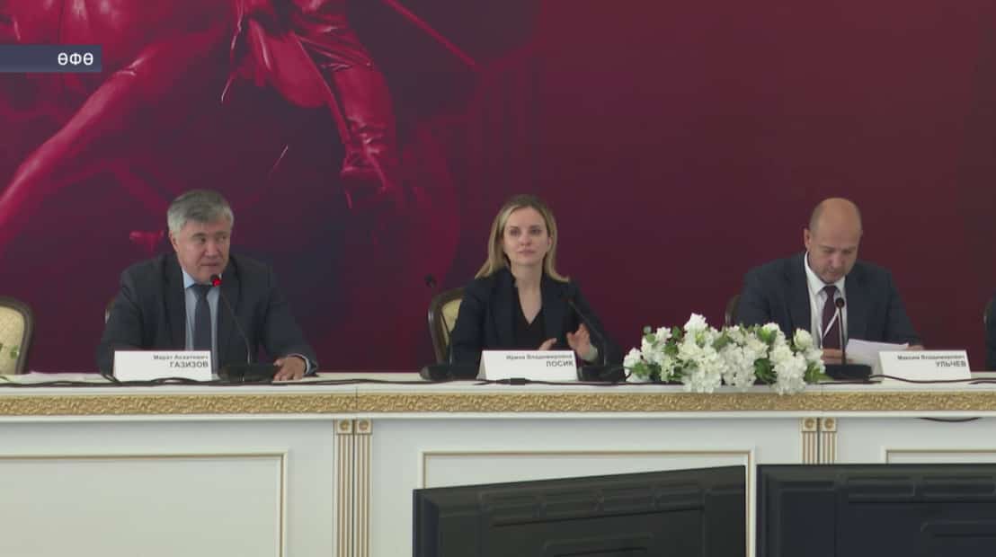 Башҡортостандың хәрби журналистары «Звезда» телеканалы алып барыусыһы Ирина Лосик менән осрашты
