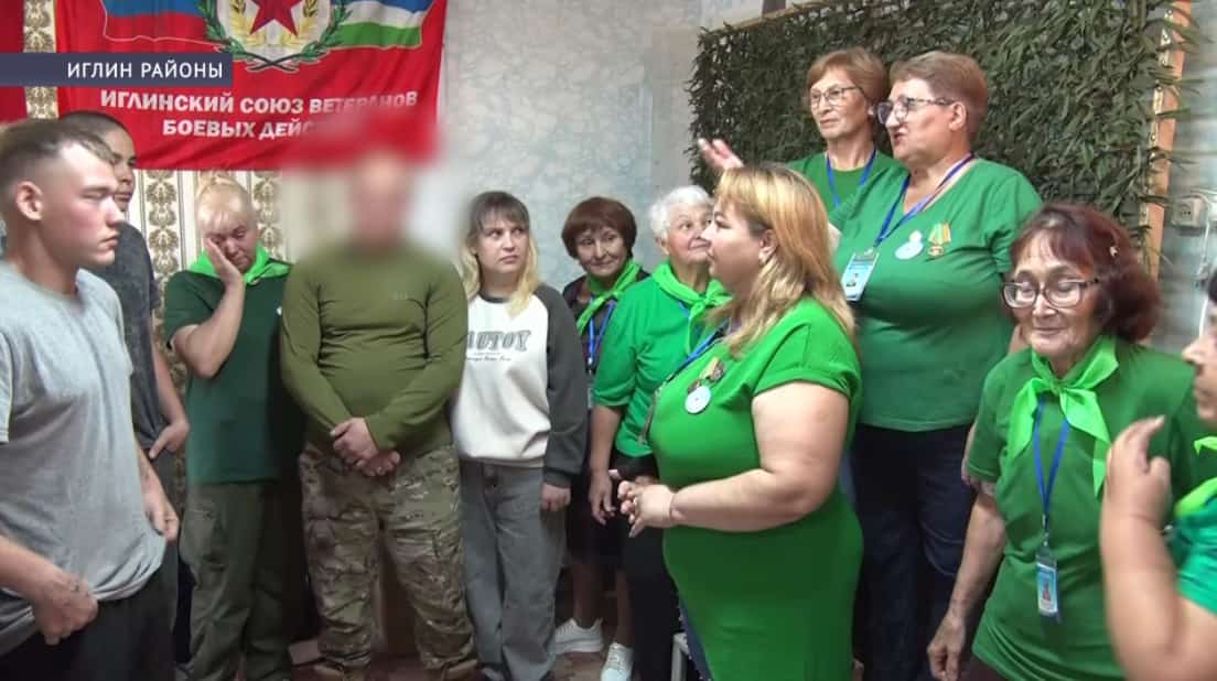 Иглин районында махсус хәрби операциянан ҡайтҡан яугир ирекмәндәр менән осрашты