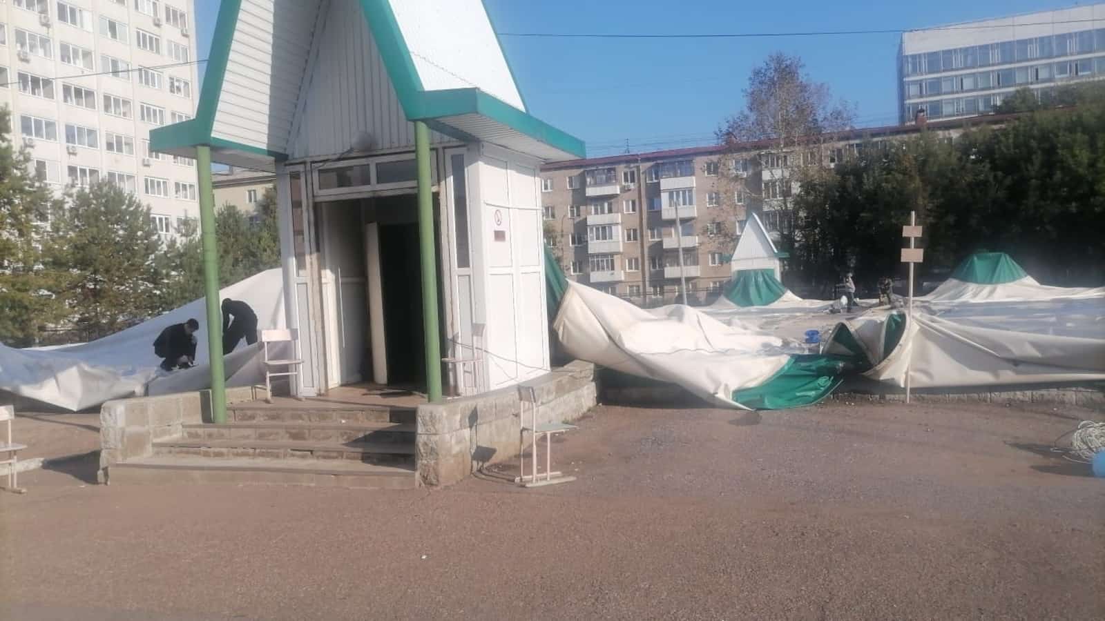 Өфөнөң Инорс биҫтәһендә иҫке физкультура-һауыҡтырыу комплексы һүтелде