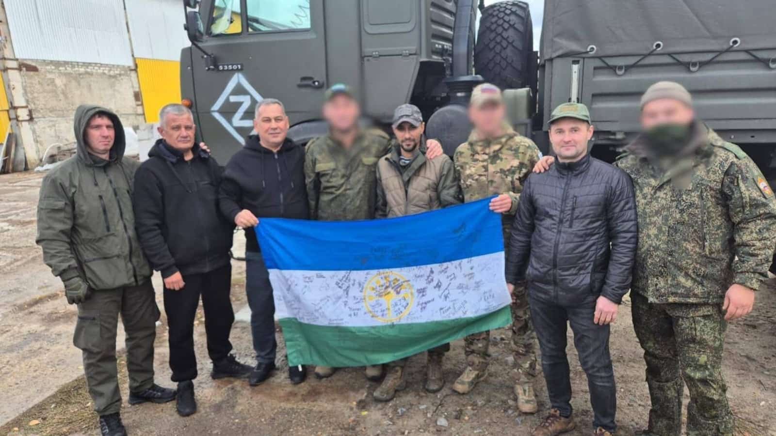 Салауаттар яугирҙарға гуманитар ярҙам тапшырған