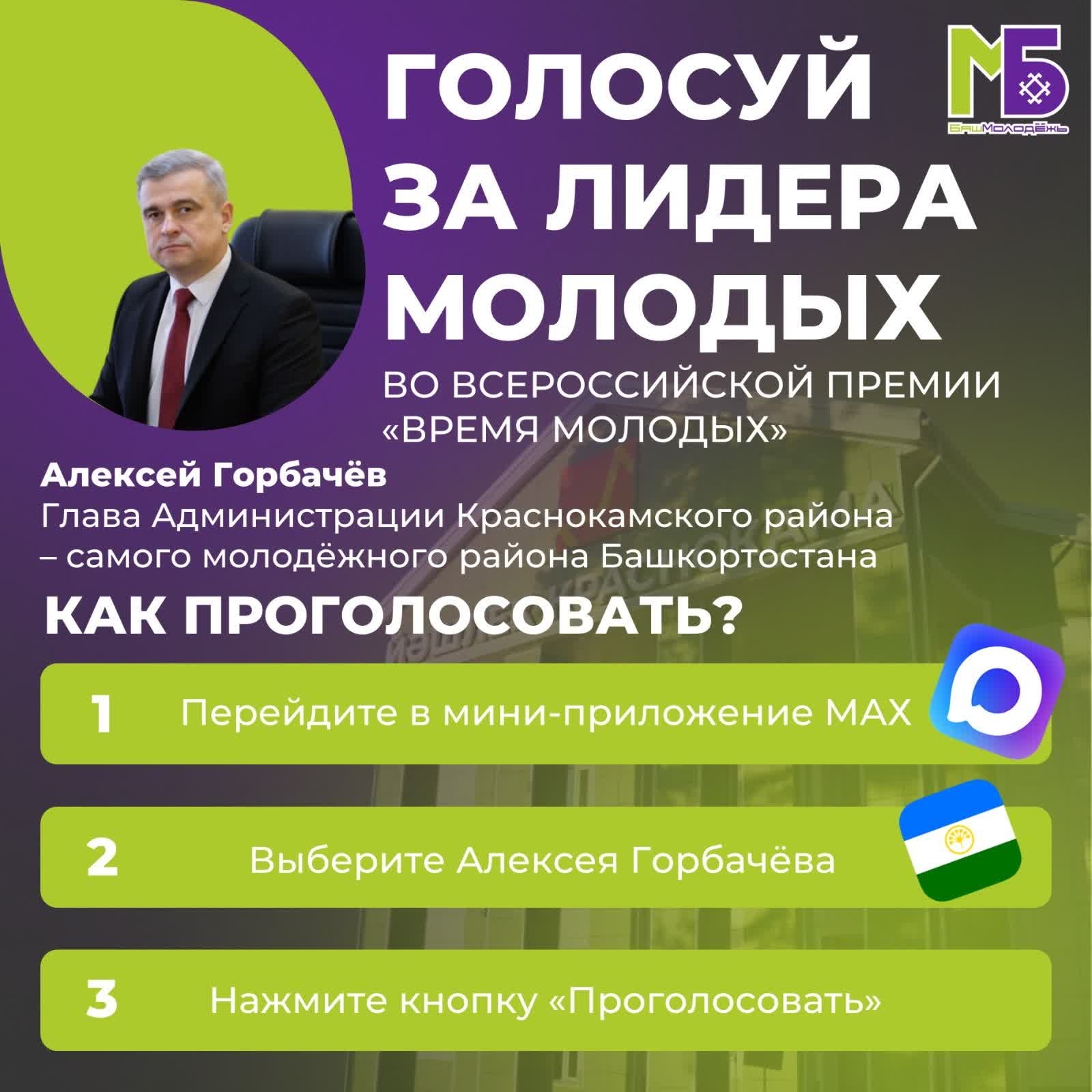 Краснокама район хакимиәте  башлығы Бөтә  Рәсәй  премияһы  финалына сыҡты