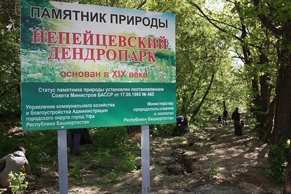 Өфөләге Непейцев дендропаркына яңы эскәмйәләр ҡуйылды