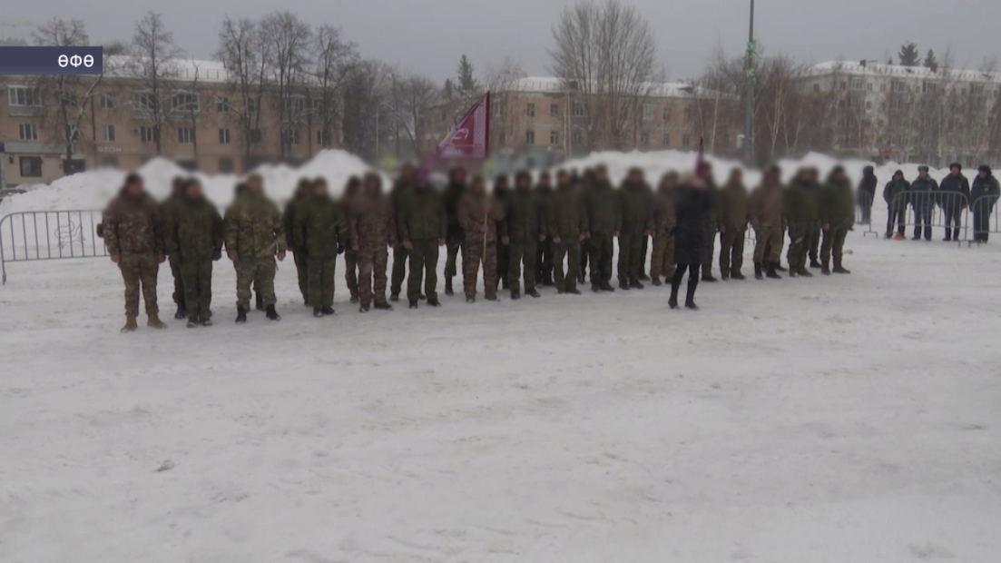 Башҡортостандан мобилизацияланыусы яугирҙар төркөмө ҡыҫҡа ваҡытлы ялдан һуң МХО биләмәһенә юллана