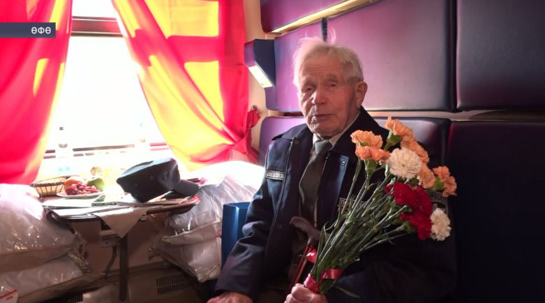 Өфөлә йәшәүсе Бөйөк Ватан һуғышы ветераны Родион Лобанов Еңеү көнөнә Мәскәүгә парадҡа юлланды